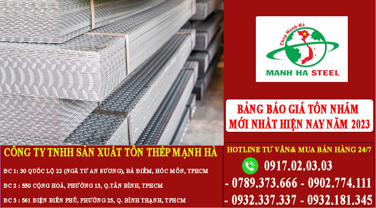 Bảng báo Giá Tôn nhám mới nhất hiện nay năm 2024
