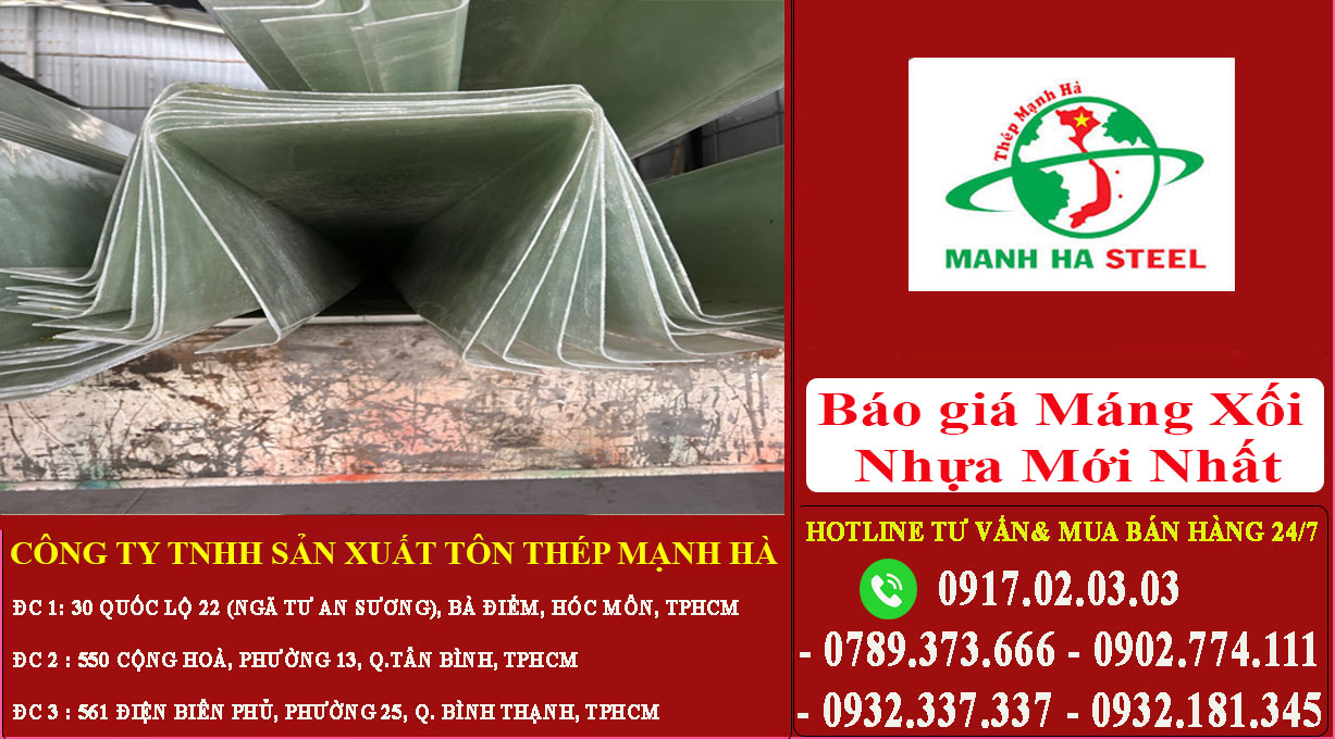 Báo giá Máng Xối Nhựa Mới Nhất