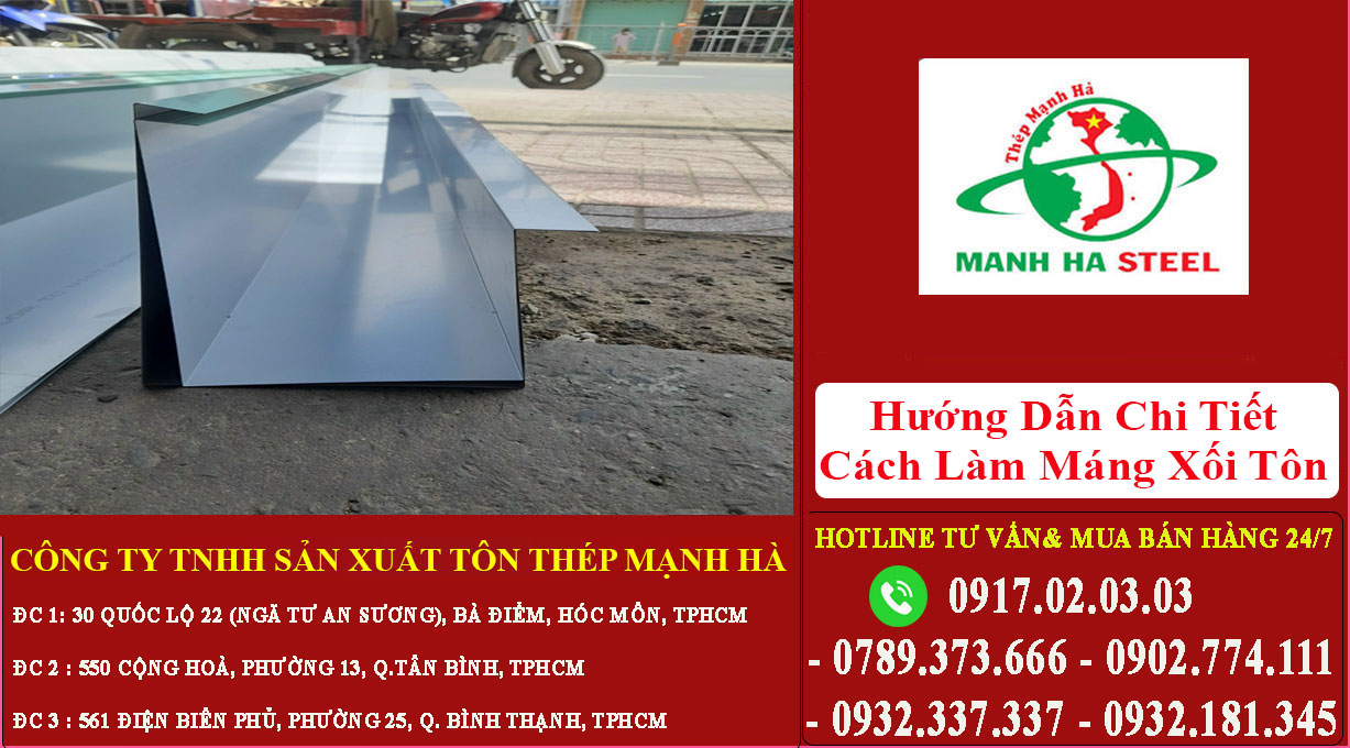 Hướng Dẫn Chi Tiết Cách Làm Máng Xối Tôn